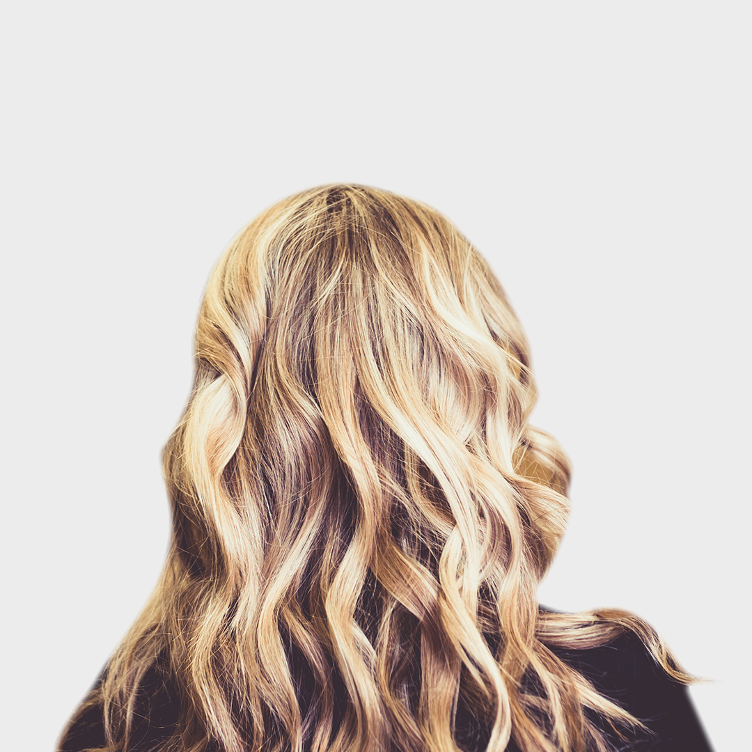 blonde hair back view png