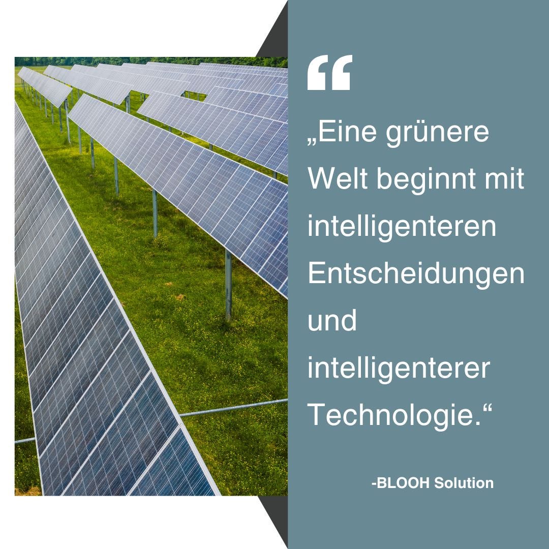 BLOOH Solution: Führend in nachhaltiger Entwicklung durch intelligente Ingenieurtechnik