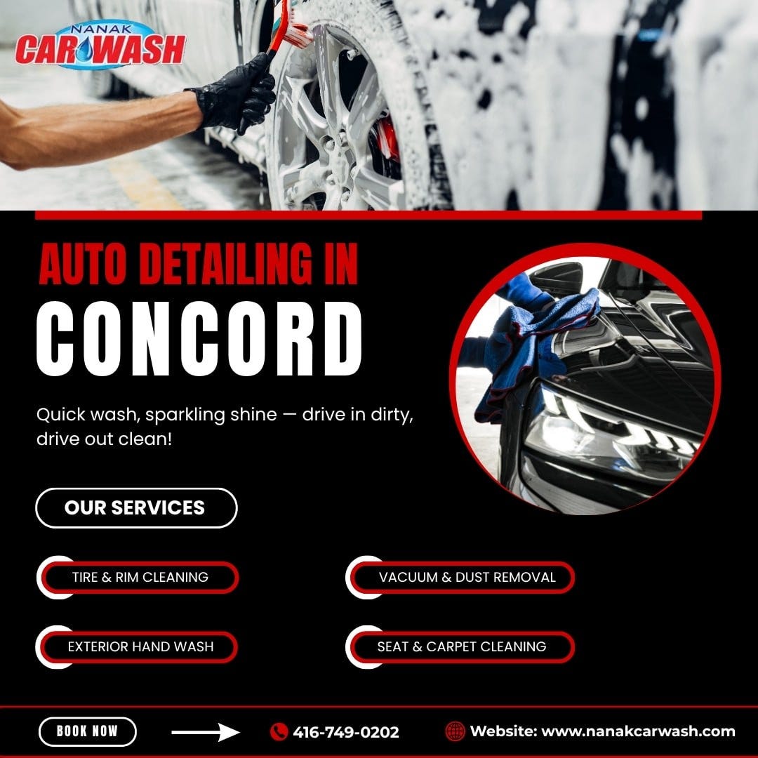 Auto Detailing in Concord — Nanak Car Wash