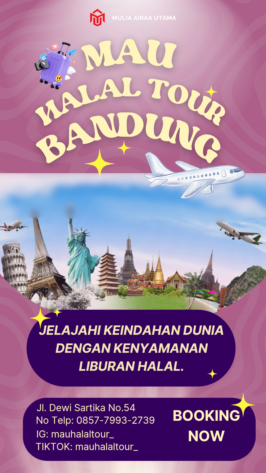 REKOMENDASI, jasa tour & travel halal daerah Cimahi Bandung, 0857–7993–2739
