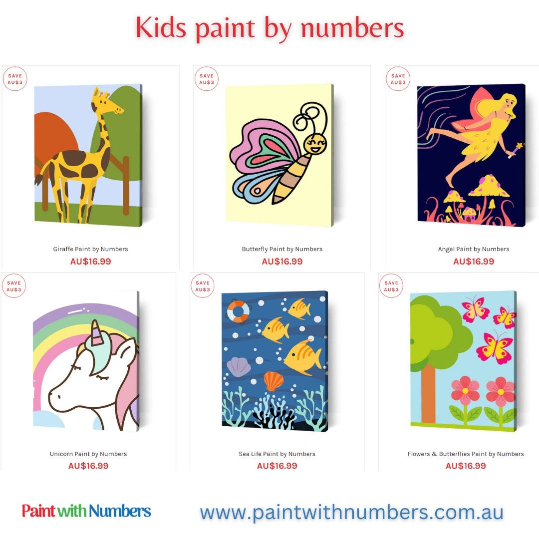 Amazing kids paint by numbers, Experience the Joy of Custom Paint by Numbers  Kits for Adults in Australia | by Paint With NumbersAU | Jun, 2023 | Medium