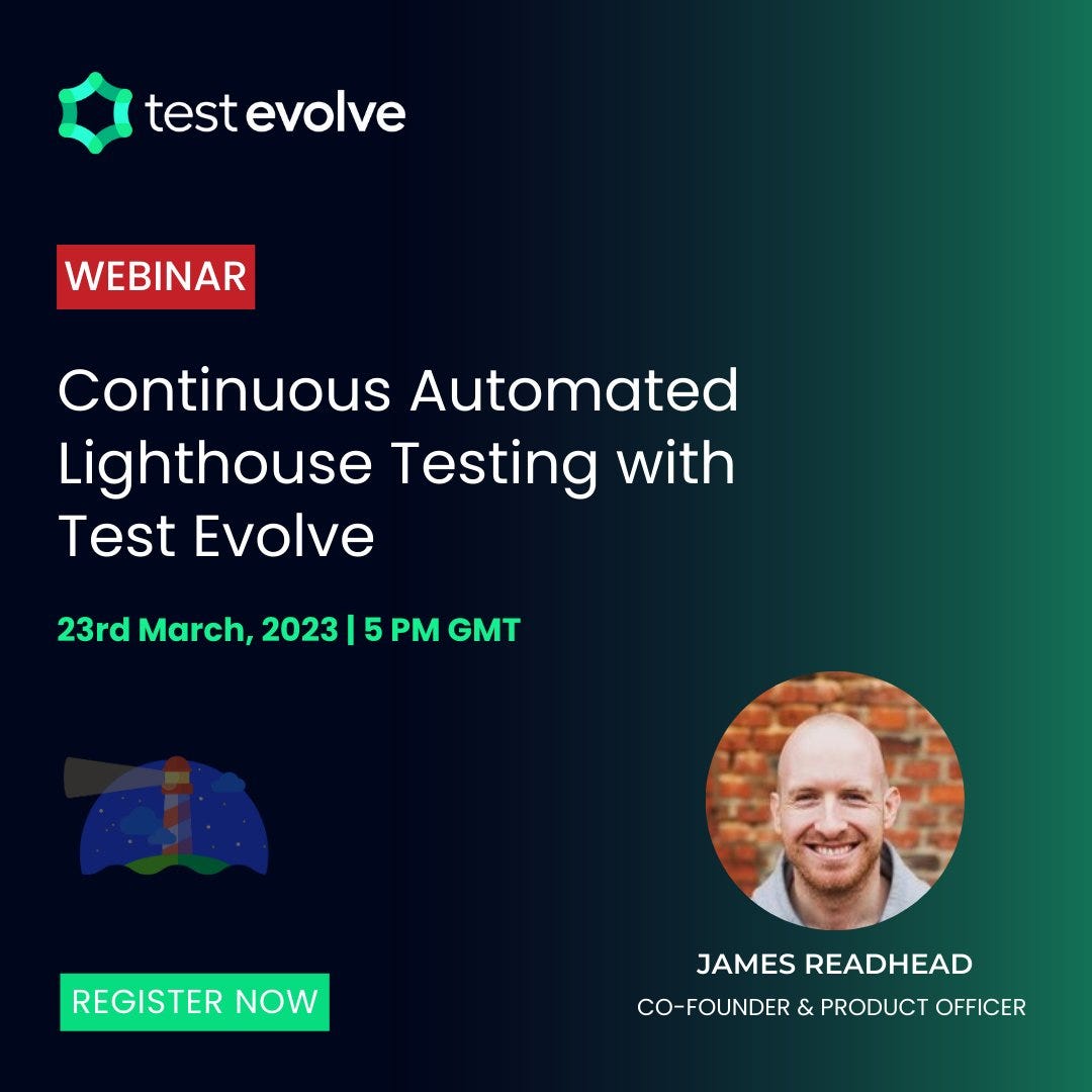 inar — Continuous Automated Lighthouse Testing with Test Evolve