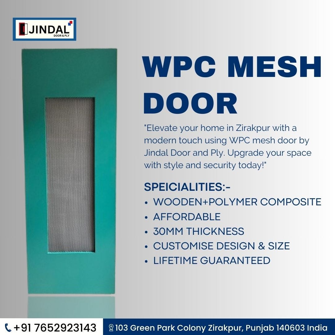 WPC Mesh Doors in Zirakpur — Jindal Door And Ply Jindal Door And Ply