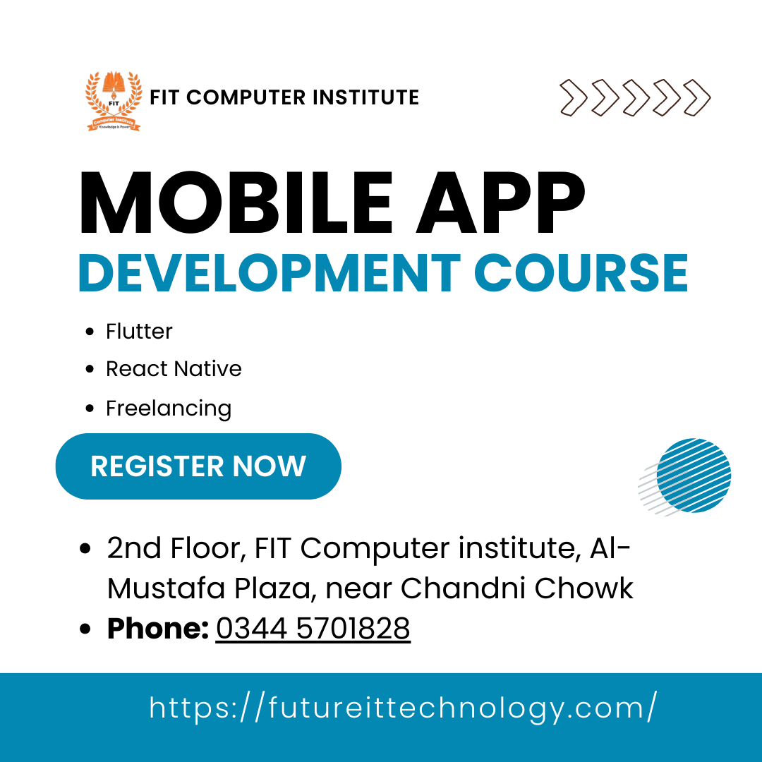 Mobile App Development Course In Rawalpindi and Islamabad