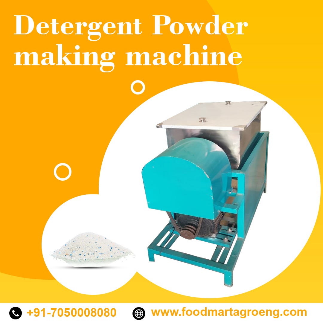 Detergent Powder Making Machine. Detergent Powder Making Machine Are you… by Foodmart Agro