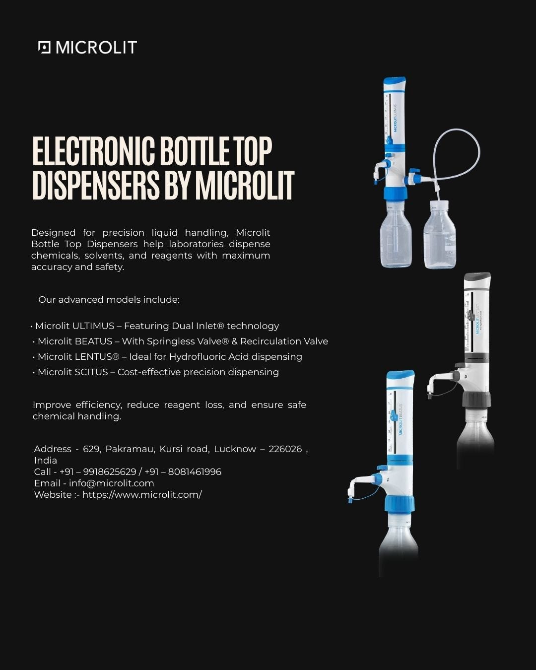 Electronic Bottle Top Dispensers (BTD) — Microlit
