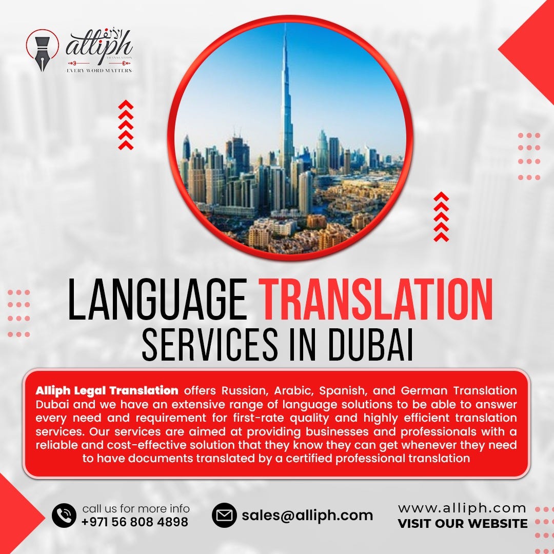 Language Translation in Dubai Alliphsocial Medium