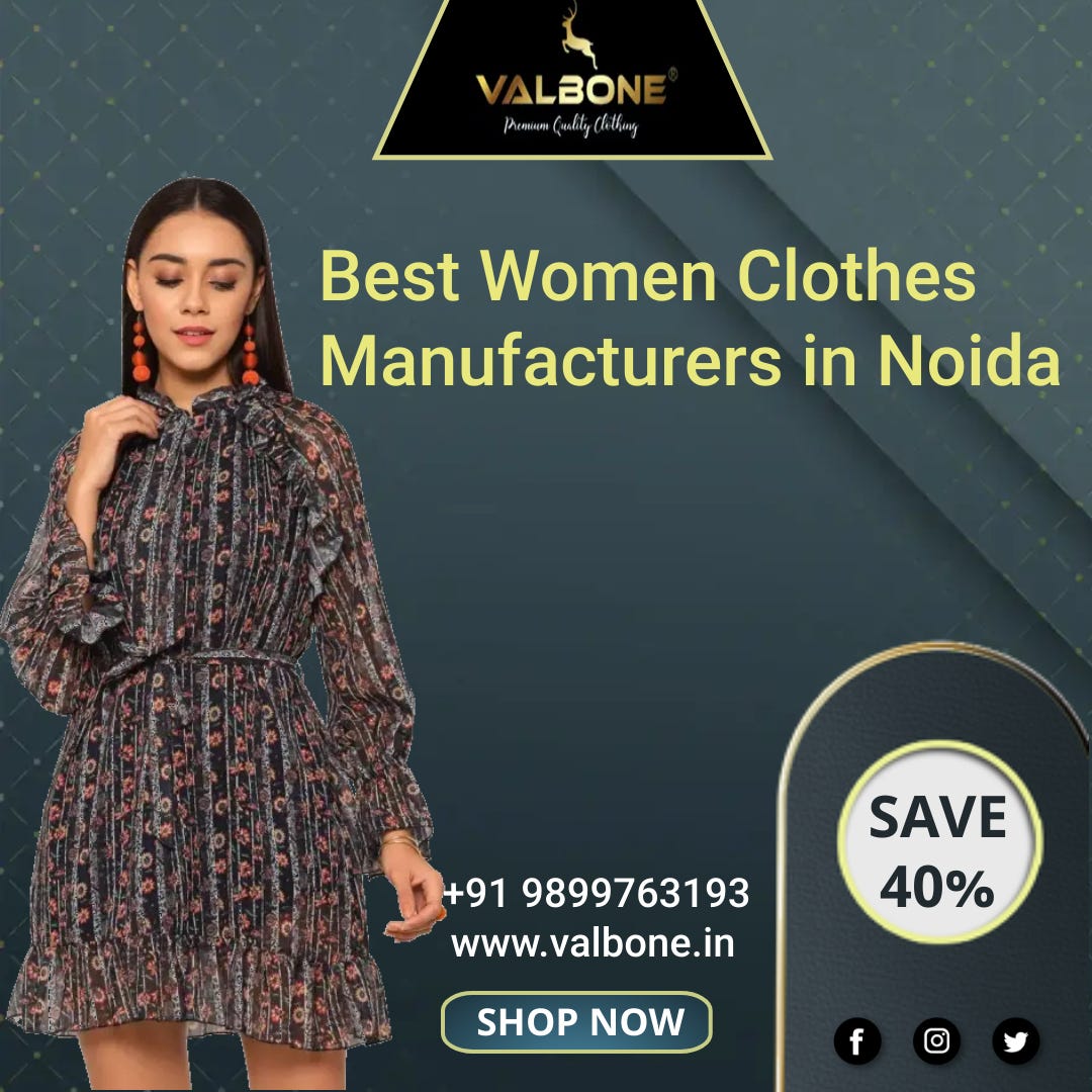 Best women's clothes manufacturers in Noida Valbone Medium