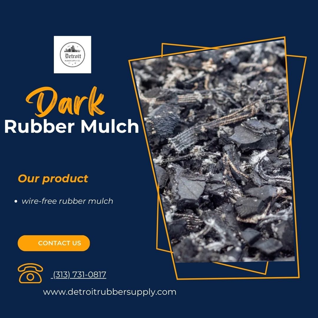 Dark Rubber Mulch EcoFriendly Landscaping Solutions at Detroit Rubber