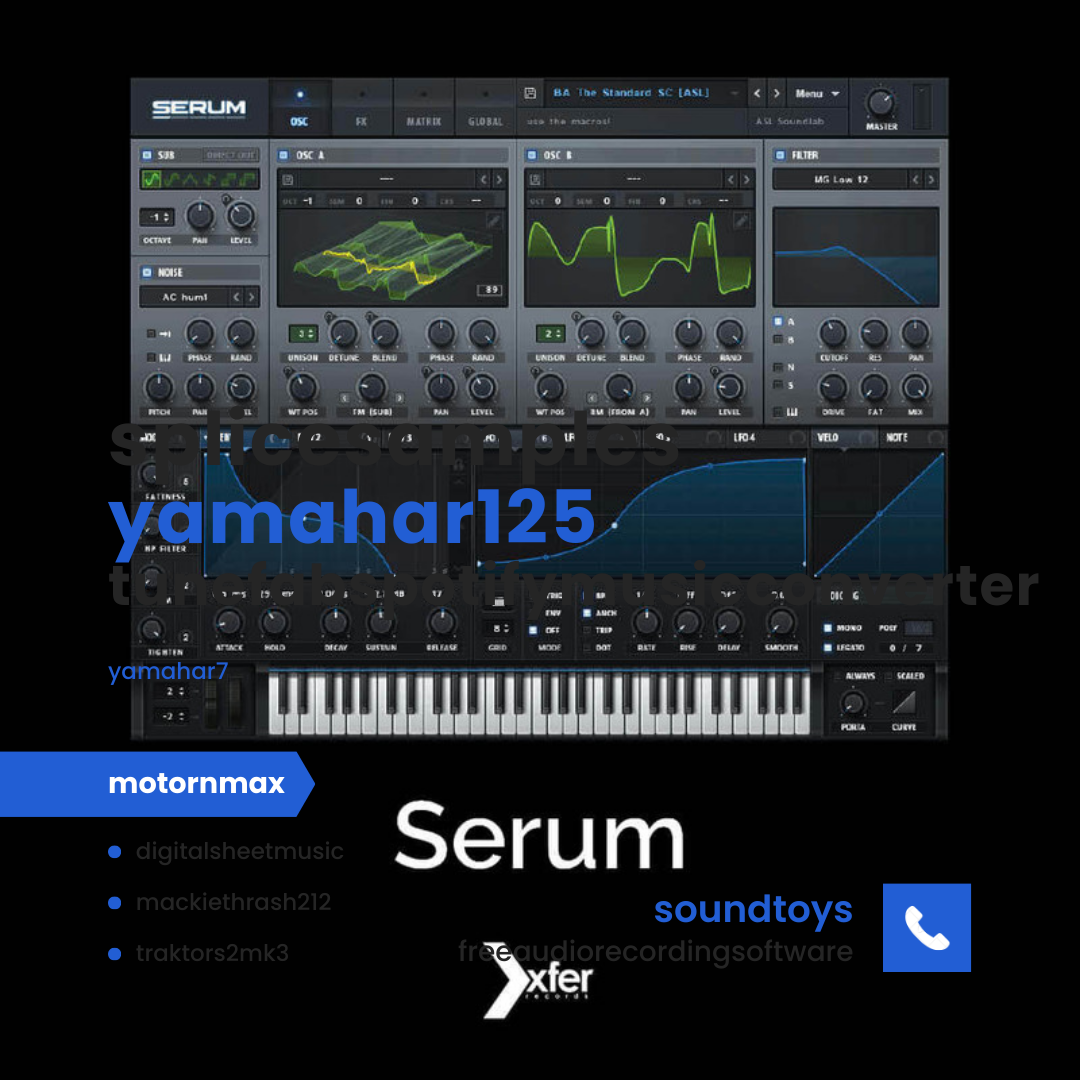 serum presets sound synthesizer mackie 1202 vlz pro modo bass 