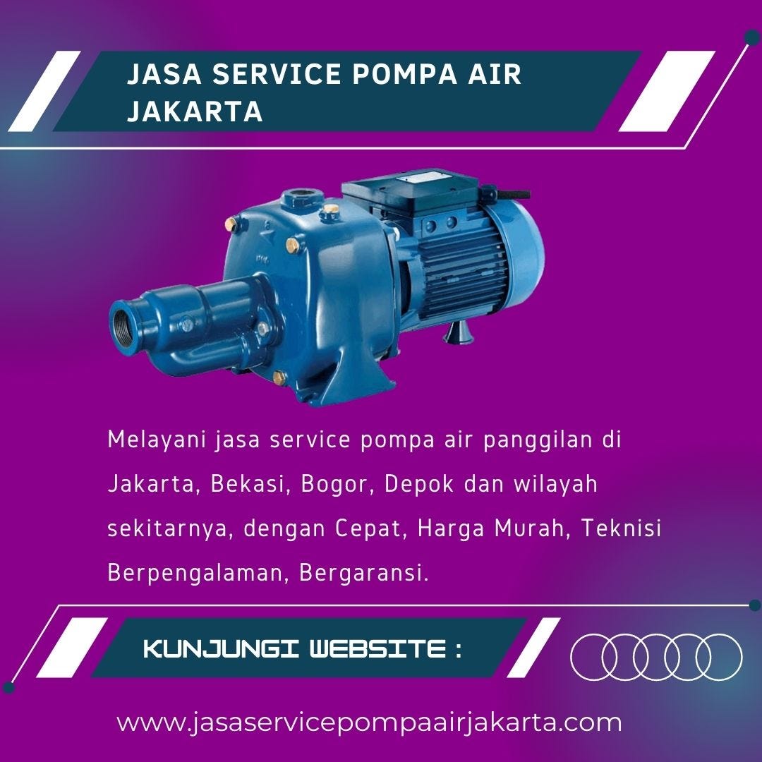 TLP/WA 081392199860 Tukang Pompa Air Terdekat di Kebon Pala Jakarta