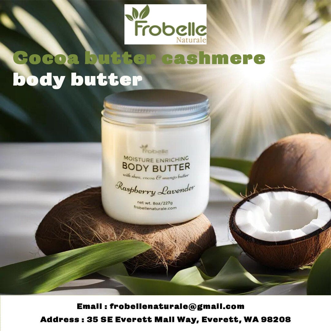Cocoa butter cashmere body butter Frobelle Naturale Medium