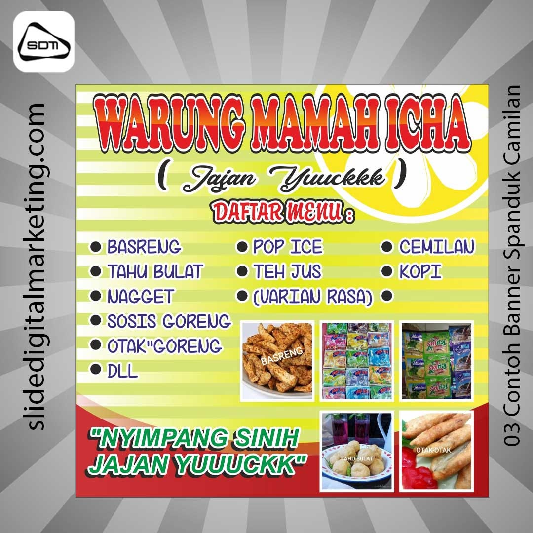 Contoh Desain Banner Camilan 03–085157399349 - Jasa Desain Banner ...