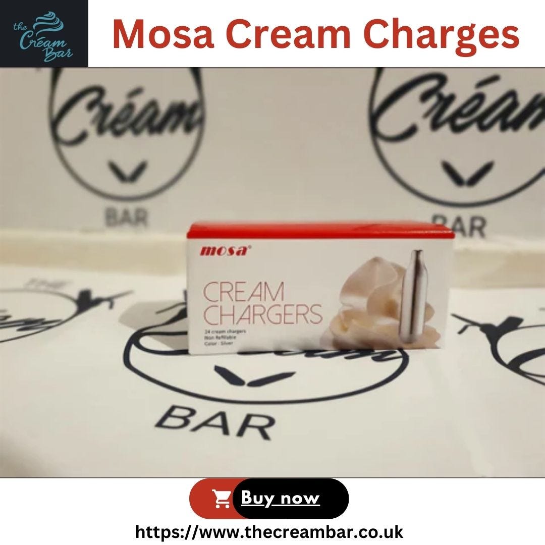 Mosa Cream Charges The Cream Bar Medium
