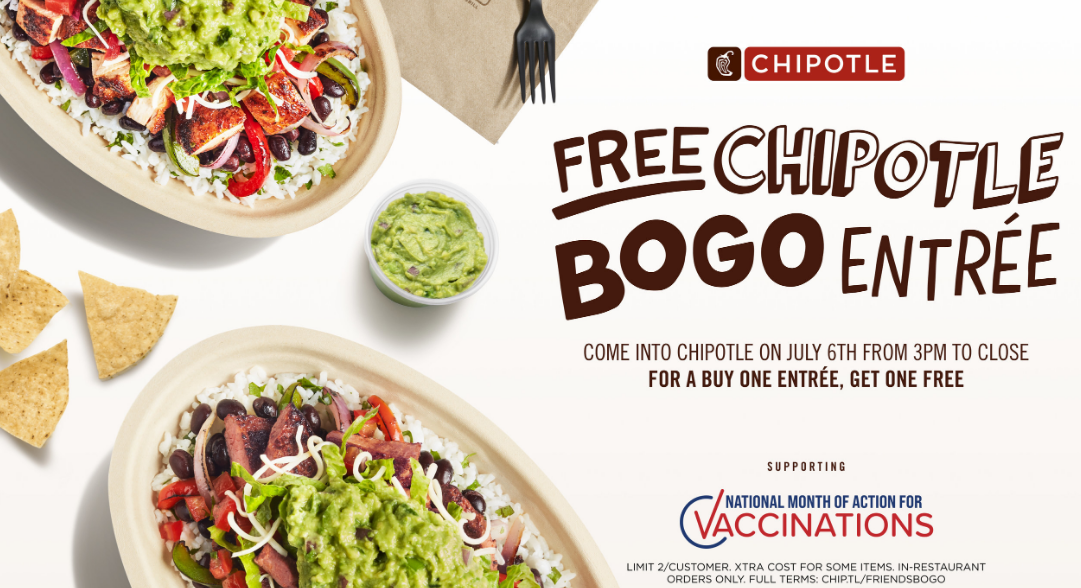 B1G1 Chipotle Promo Code Reddit August (2023)Free Delivery by