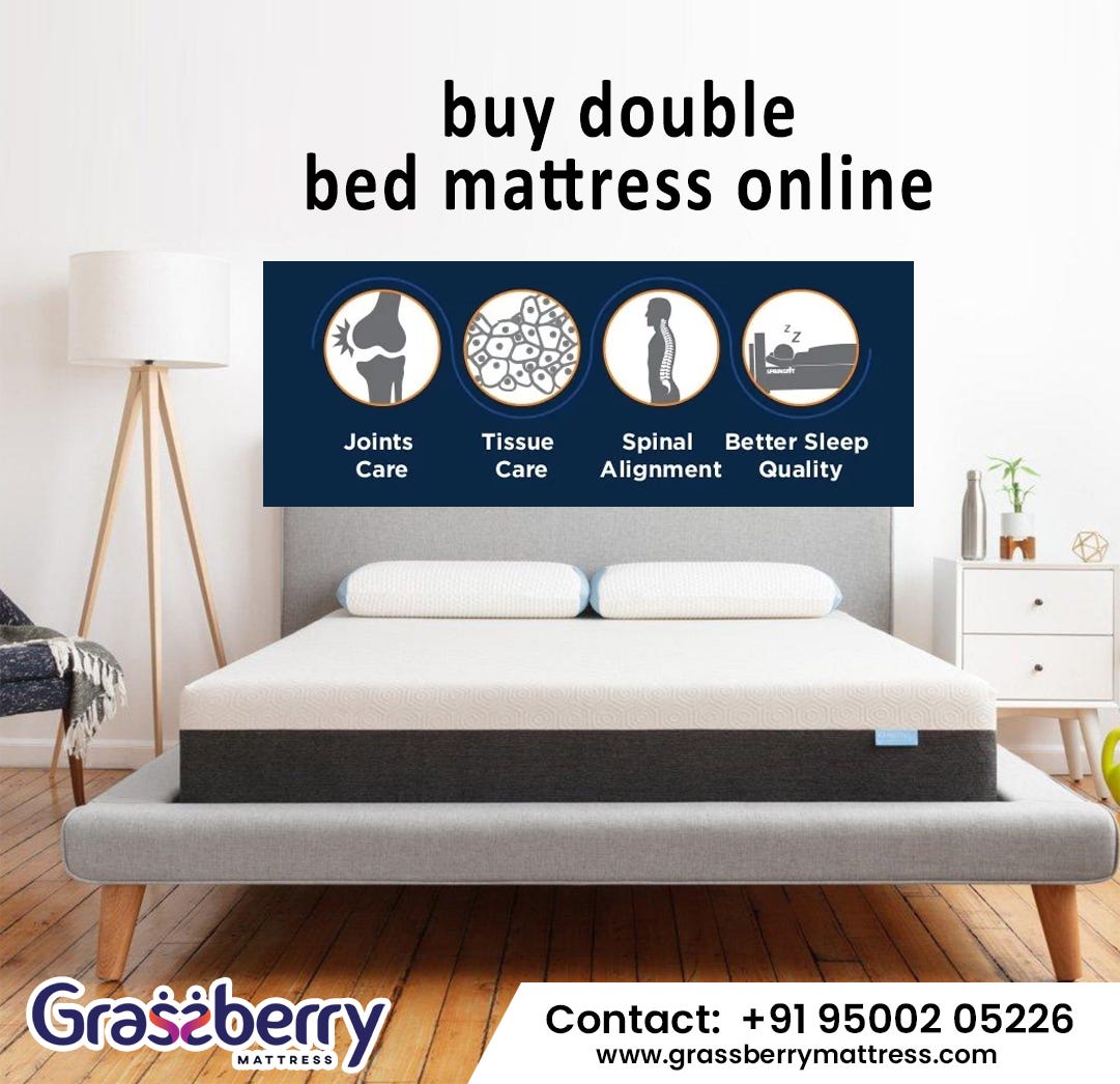 Double bed mattress holds Basic sleeping space!… by