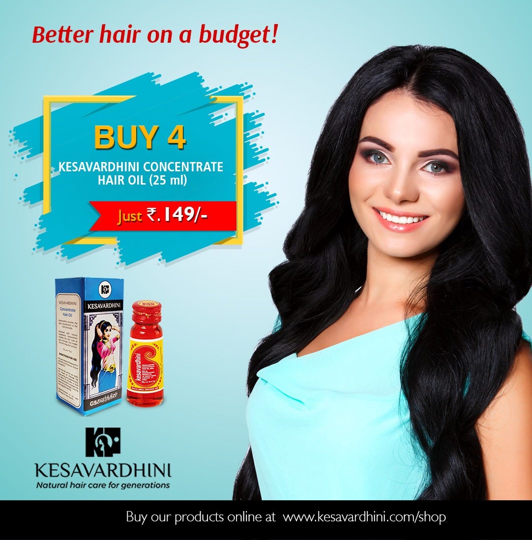 Concentrate Hair Oil Online in India by Kesavardhini Chennai Medium