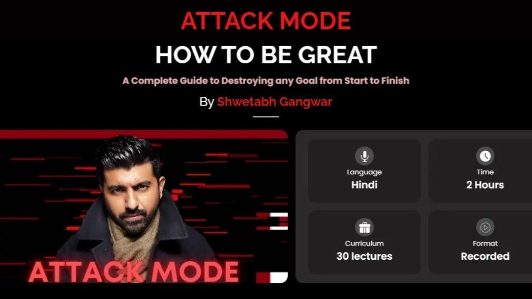 Download Attack Mode by Shwetabh Gangwar for Free — Download the Ultimate Course!