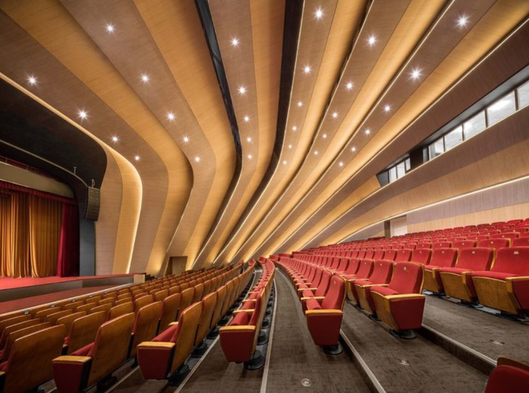 High-Performance Texas Auditorium Acoustic Panels by De-Walls