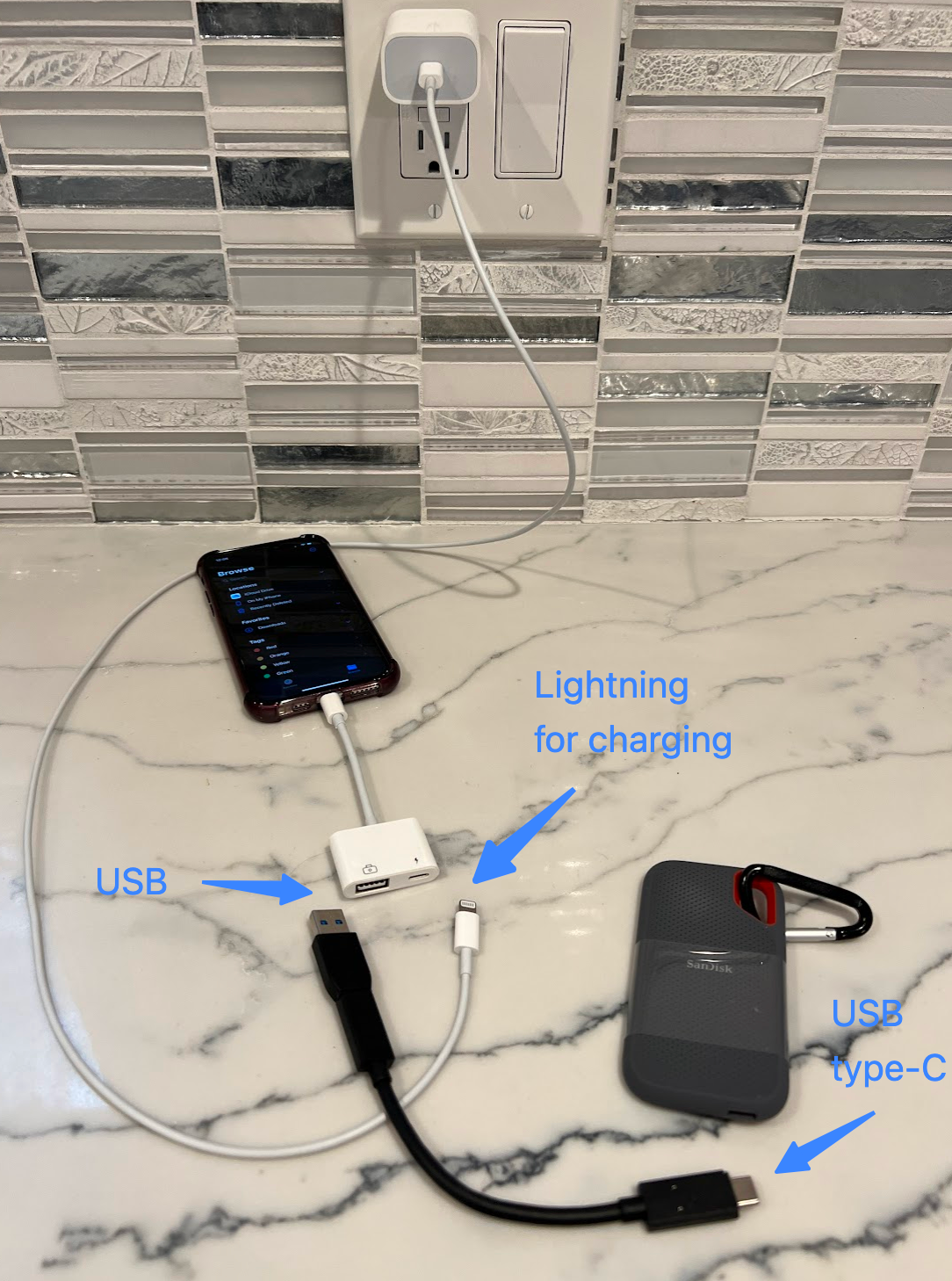 How to connect external drive to iPhone marswriter Medium