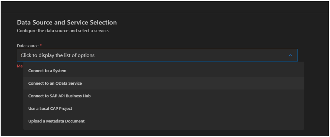 Criar um aplicativo Fiori Elements no Visual Studio Code