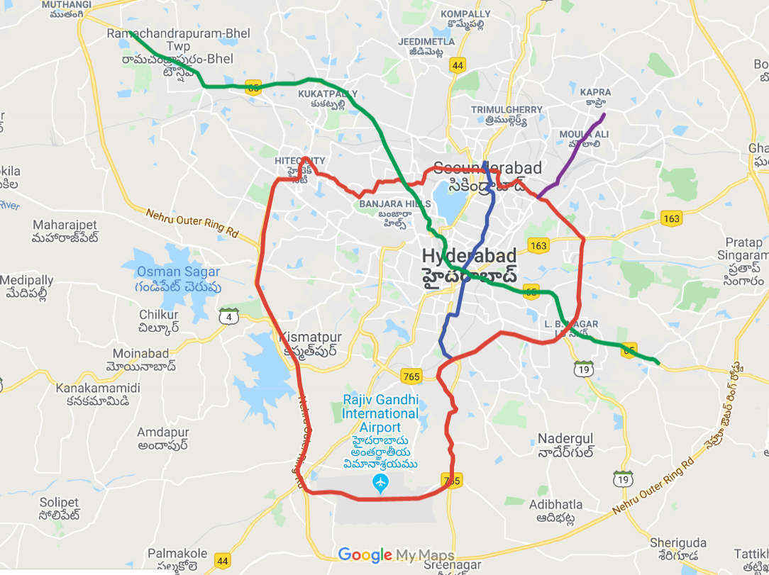 Hyderabad Airport metro express seems unnecessary. by Srikanth