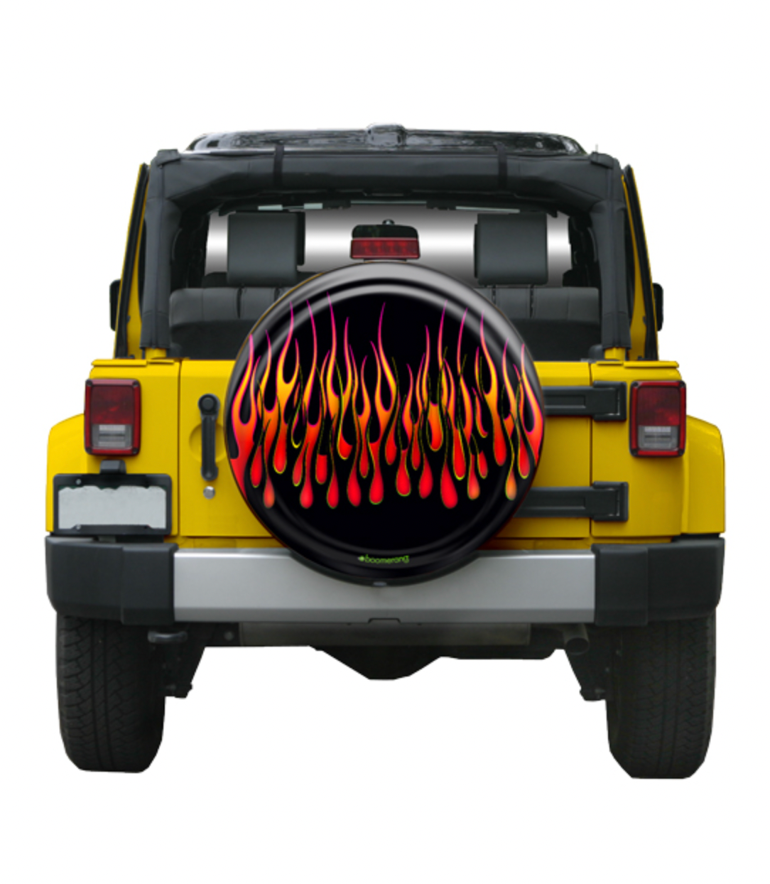 Boomerang — Rigid Tire Cover — Hot Rod Flames Boomerangauto Medium