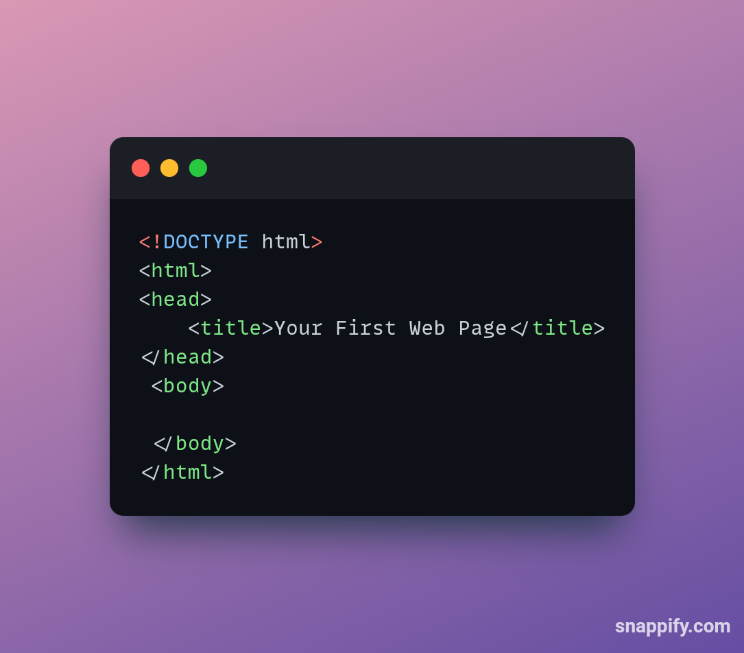 Introduction to HTML - Building Your First Web Page | by Flames In Tech ...