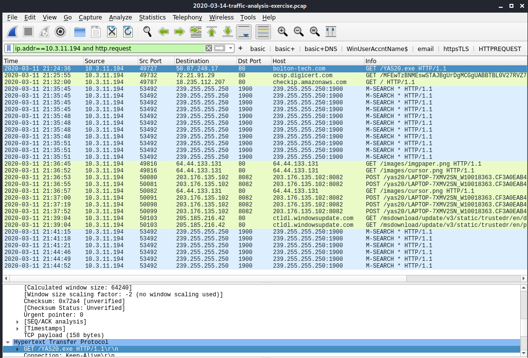 WireShark for network forensics. It's another day, and I am excited… | by  Jacob Stickney | Medium