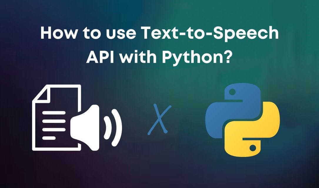 How to generate voices with Python? | by Eden AI | Medium