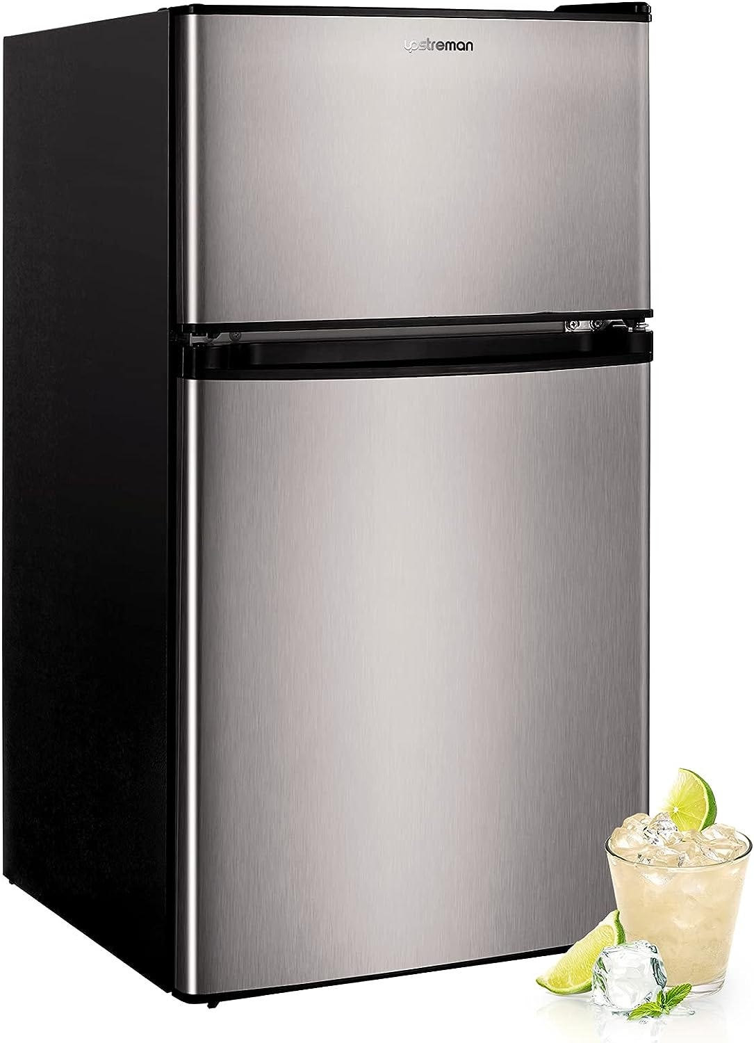 BLACK+DECKER BCRK25B Compact Refrigerator Energy Star Single Door Mini  Fridge with Freezer, 2.5 Cubic Feet, Black 