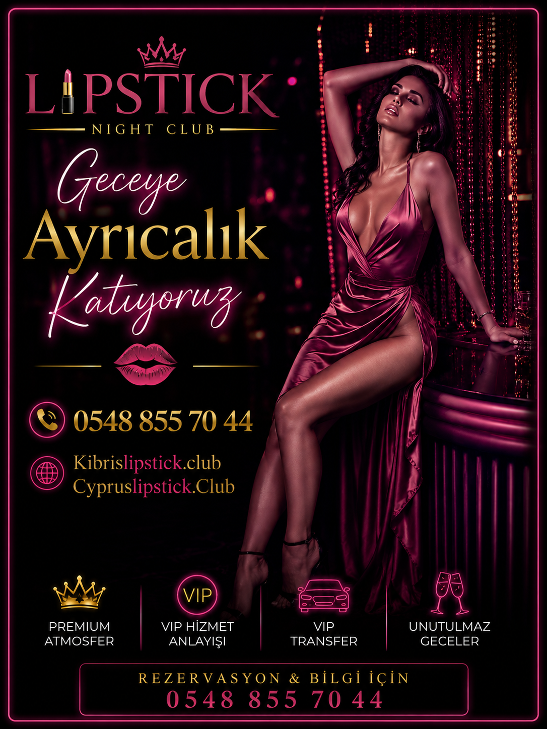 Lipstick Night Club: Lefkoşa Alayköy’de Modern Eğlence Deneyimi