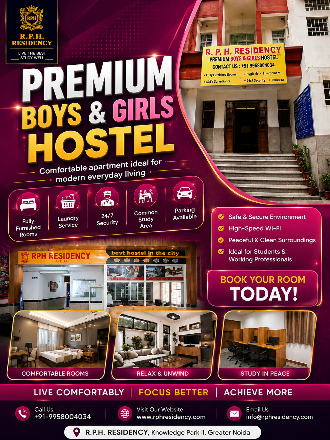 boys pg with food greater noida
