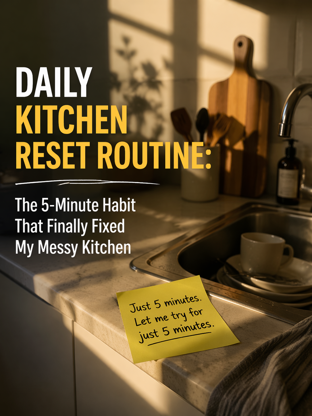 Daily Kitchen Reset Routine: The 5-Minute Habit That Finally Fixed My ...