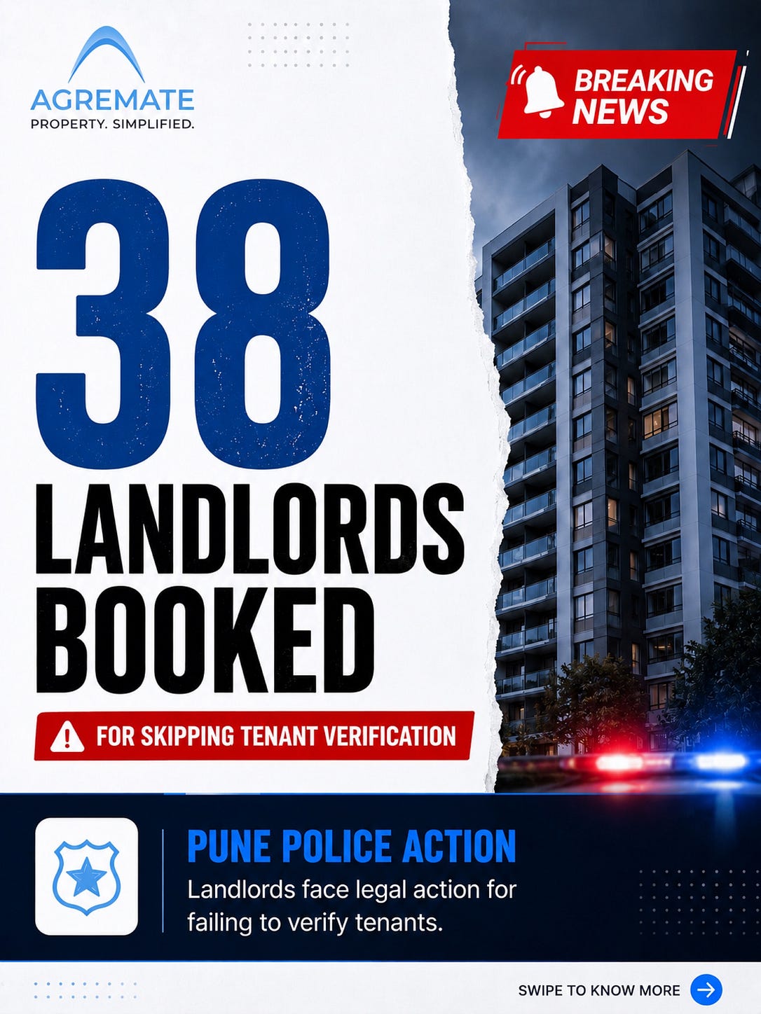 38 Landlords Booked for Skipping Tenant Verification: A Wake-Up Call for Property Owners