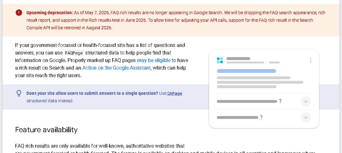 Figure 4. Proof of operating detail: The cited source, Google’s FAQPage documentation, gives the article the implementation surface teams must design around. Source: Google