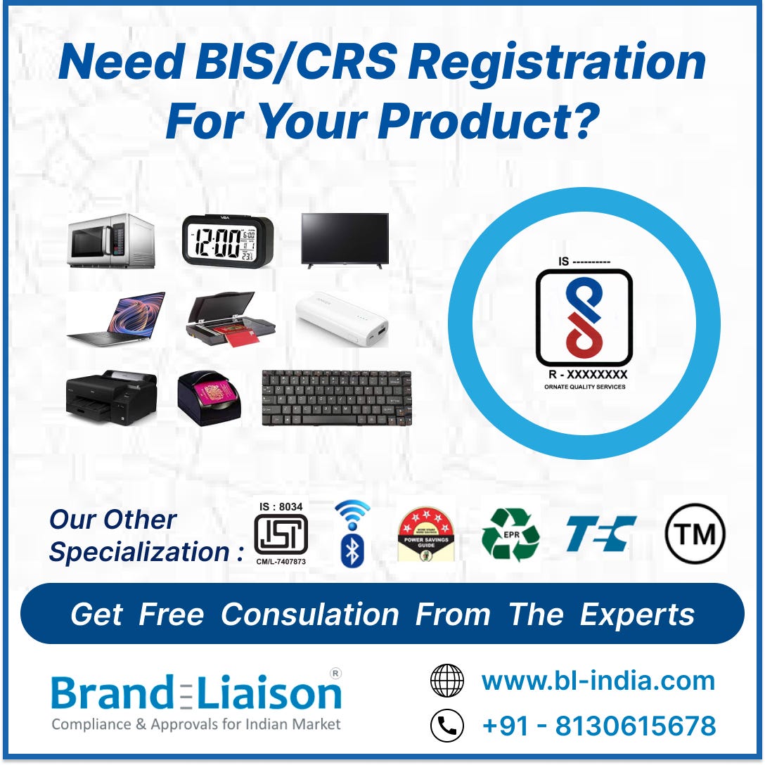 BIS CRS Registration — How to Get BIS CRS Certificate for Import | by ...