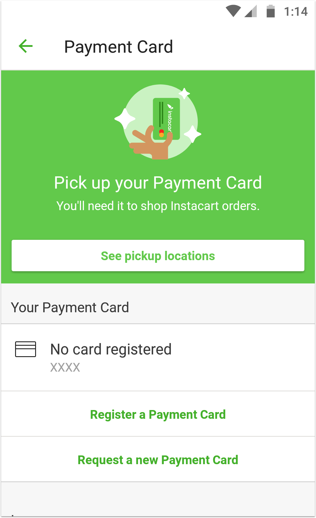 Need to replace your Instacart payment card?