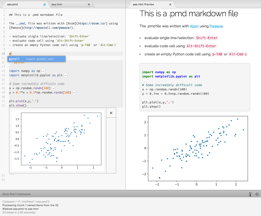 Python notebooks for R markdown lovers using Atom and Pweave | by ...