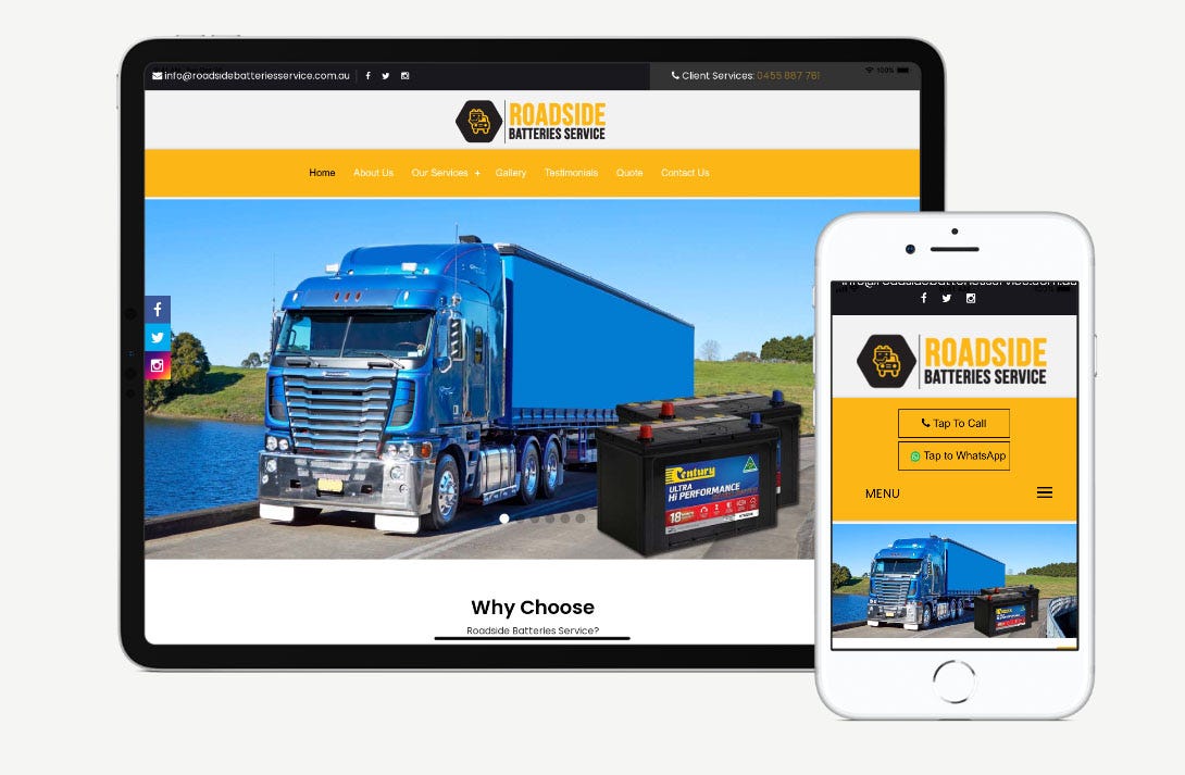 Roadside Batteries Service is your for car battery