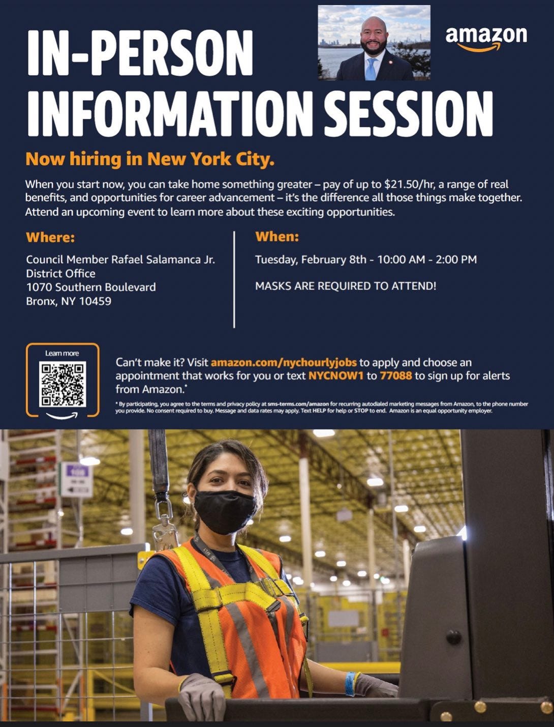 2.8 InPerson Amazon Job Fair in the Bronx NeON Works Medium