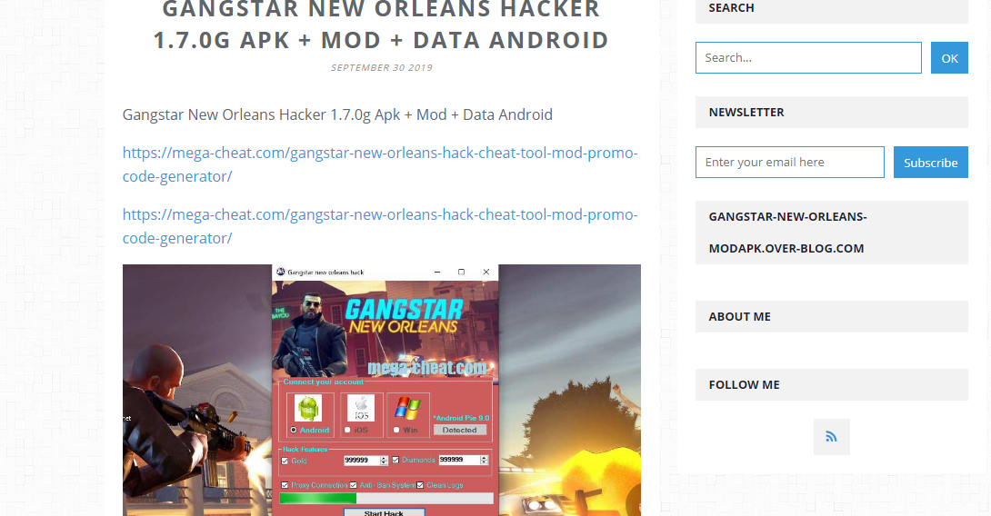 gangstar new orleans cheats mod tool apk generator lifehack by Shino