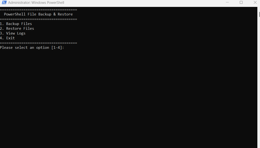 ๐ ๏ธ PowerShell CLI: File Backup & Restore with a Menu System โ Because ...