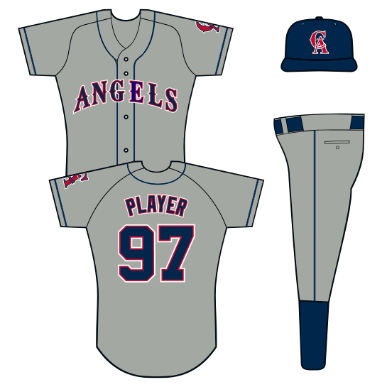 california angels uniform history