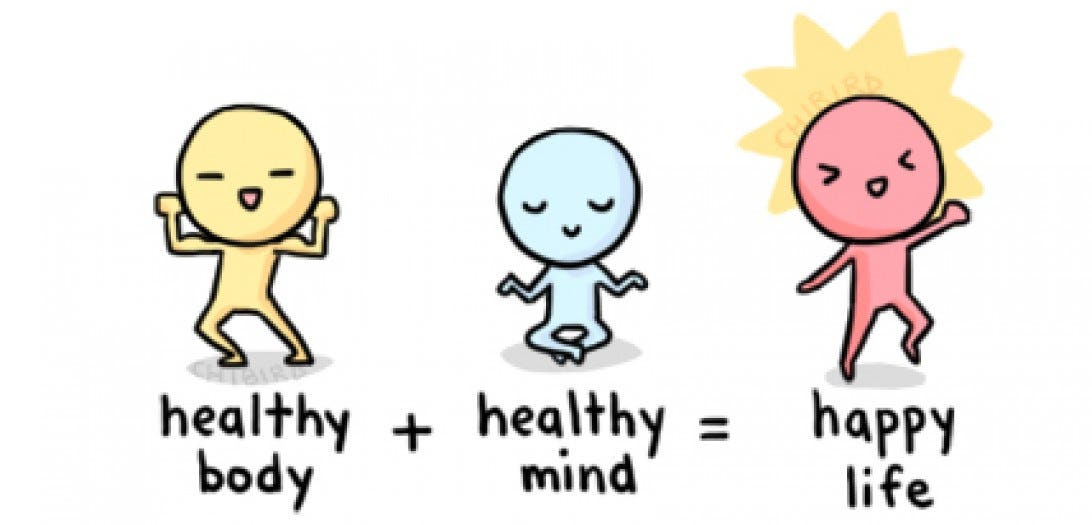 Healthy Body+ Healthy Mind= Happy Life, by Sampada pardeep