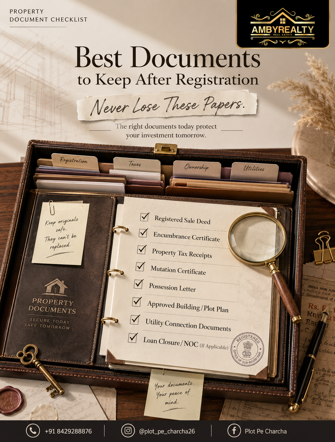 Best Documents to Keep After Registration | Plot in Gorakhpur