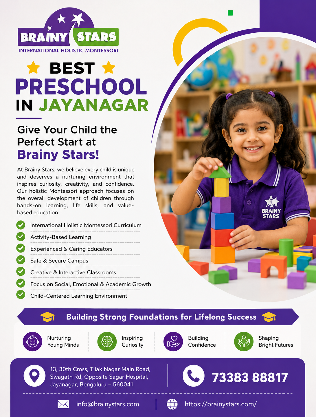 Nurturing Young Minds Through Montessori, CBSE, and Value-Based Education in Jayanagar