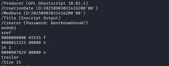 Strings Output