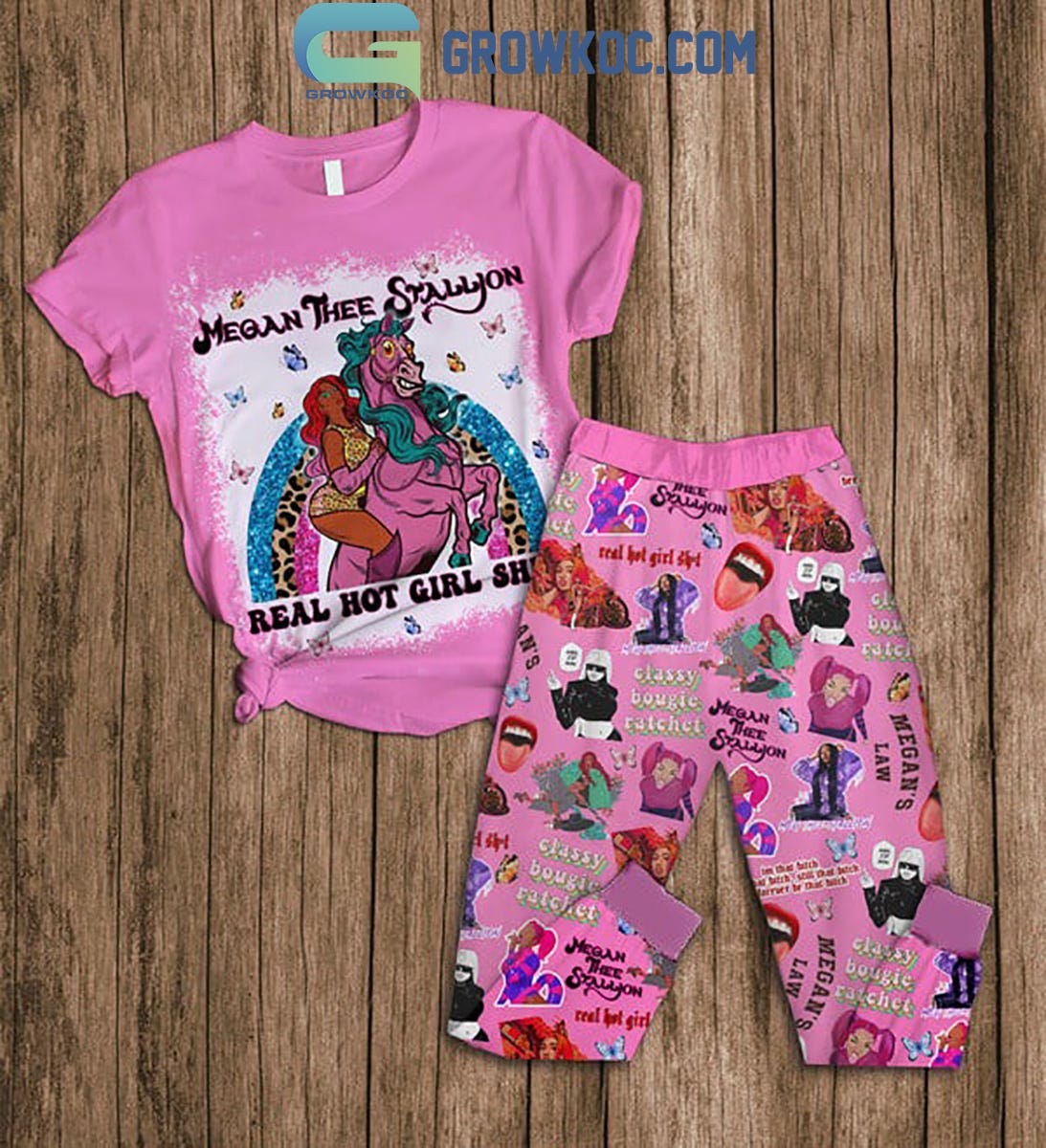 Megan Thee Stallion Real Hot Girl Shit Fleece Pajamas Set | by Growkoc ...