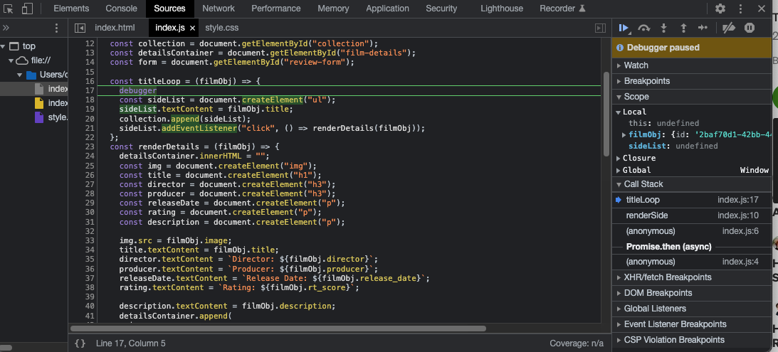 Using The Debugger in DevTools. As we begin to deal with larger blocks ...